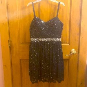Navy sparkly dress - girls size 13